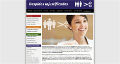 Desktop Screenshot of despidosinjustificados.cl