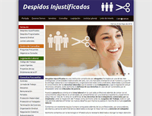 Tablet Screenshot of despidosinjustificados.cl